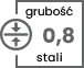 grubość 0,8 mm
